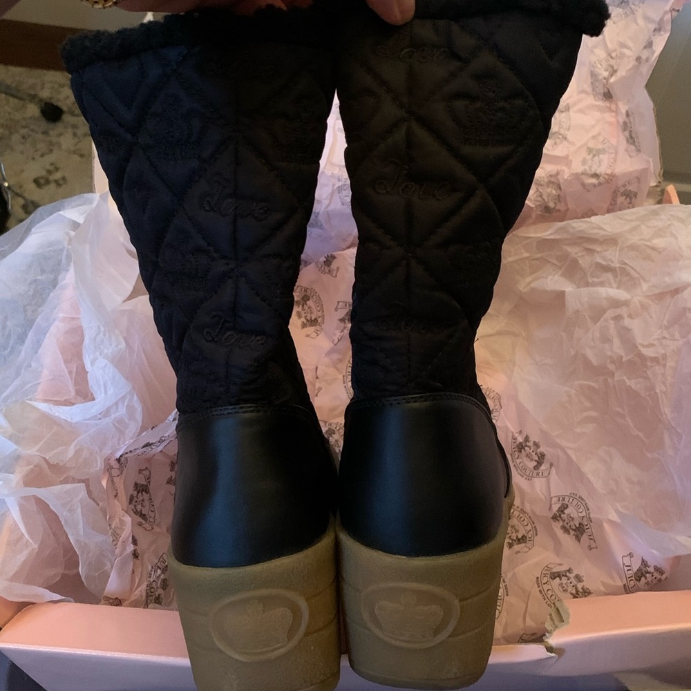 ❄️ Y2K Juicy Couture SNOWFLAKE Wedge Snow Boots FINAL PRICE - Picture 7 of 9